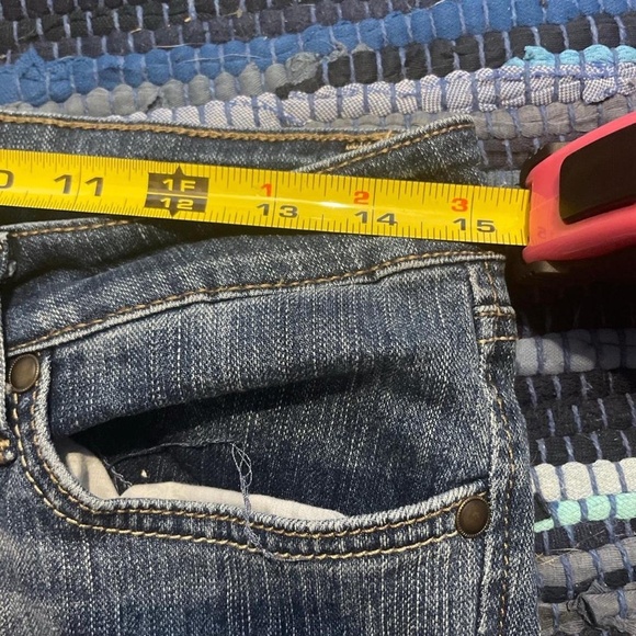 Jessica Simpson Rockin’ Curvy Boot 28 Short Skinny Low Rise Jeans Vintage - Picture 5 of 8